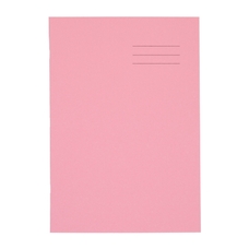 A4 Exercise Book 64 Page, 8mm Ruled With Margin, Pink - Pack of 50